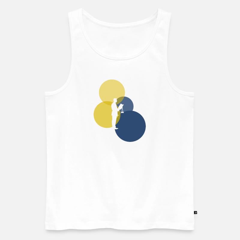 Recht Gericht Behandlung - Männer Premium Bio Tank Top - Weiß