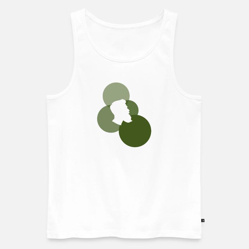 Bart Schnurrbart Sir - Männer Premium Bio Tank Top - Weiß