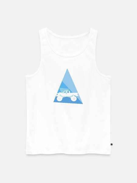 Reifen Monstertruck - Männer Premium Bio Tank Top - Weiß