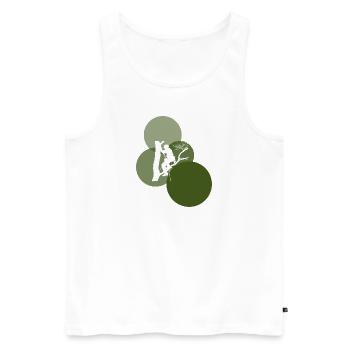 Climbing Monkey Tree Climbing Climbing - Men's Premium Organic Tank Top - white - Front - Michal (187cm)