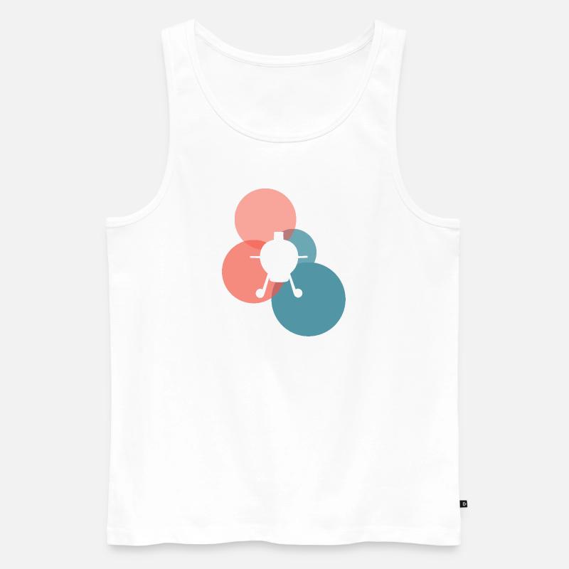 BBQ Grillfleisch Grillmeister - Männer Premium Bio Tank Top - Weiß