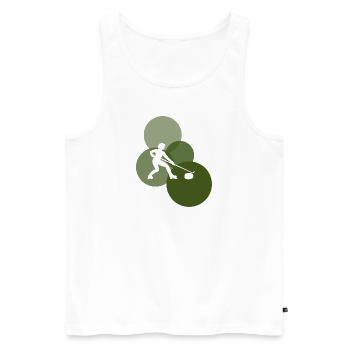 Curlingstock Curlingteam Curlingeisen - Men's Premium Organic Tank Top - white - Front - Michal (187cm)