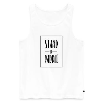 Stand up Paddle Sup Surf Sport - Débardeur bio Premium Homme - blanc - Devant - Michal (187cm)