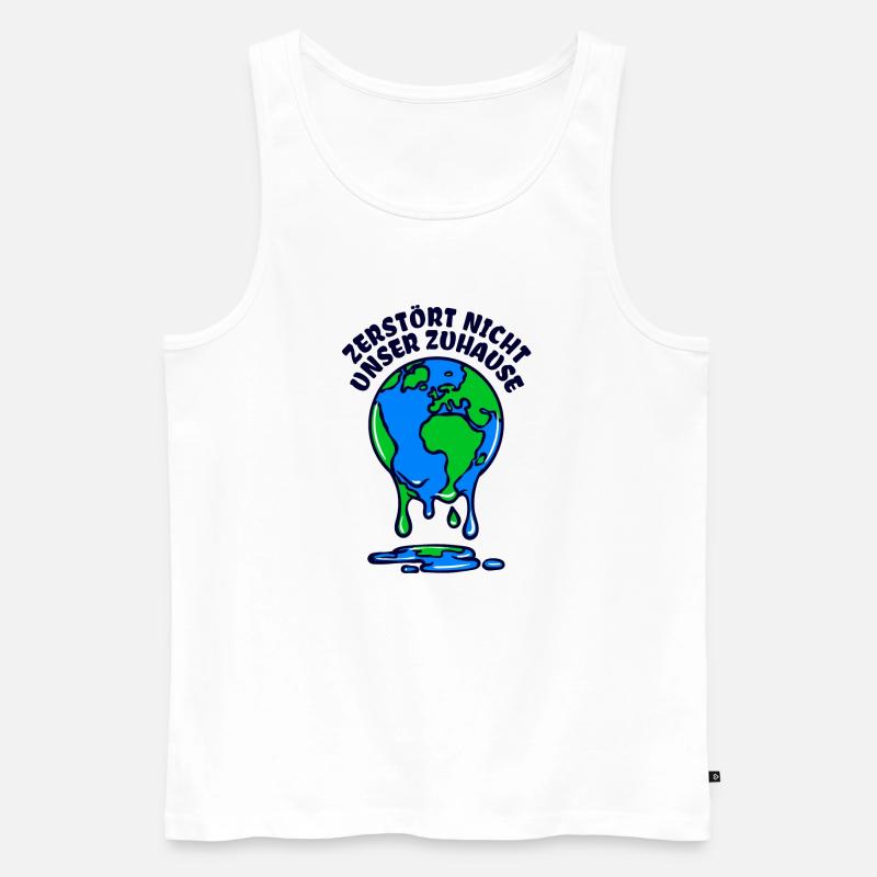 Umwelt Mutter Erde Umweltschutz Statement - Männer Premium Bio Tank Top - Weiß