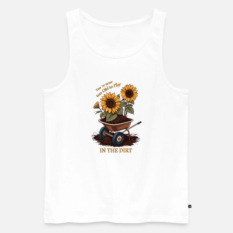 Kleingärtner Sprüche - Männer Premium Bio Tank Top - Weiß