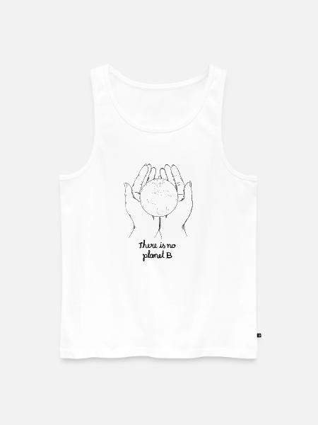 There is no planet b - Männer Premium Bio Tank Top - Weiß