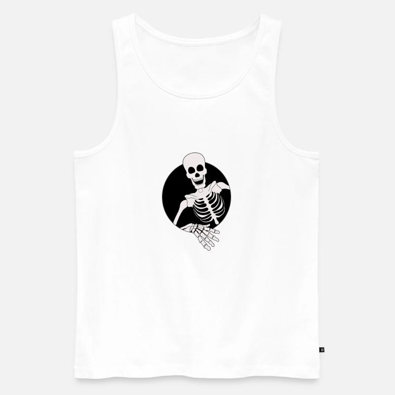Hallo an alle - Männer Premium Bio Tank Top - Weiß