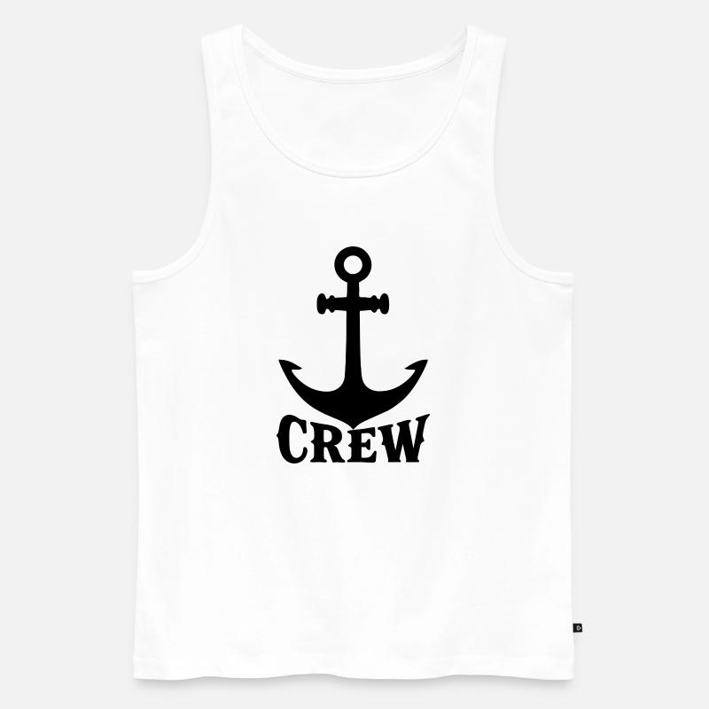 Schiffscrew - Männer Premium Bio Tank Top - Weiß