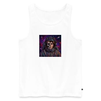 Dead in Space - Männer Premium Bio Tank Top - Weiß - Vorne - Michal (187cm)
