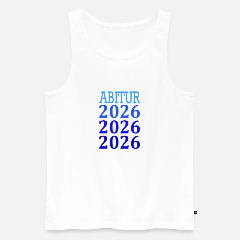 Abitur 2026 - Männer Premium Bio Tank Top - Weiß