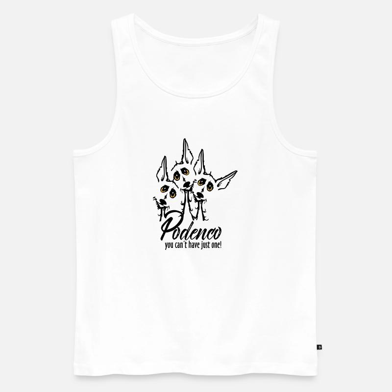 Podi Rudel - Männer Premium Bio Tank Top - Weiß