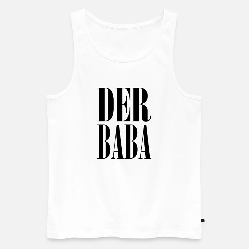 Der Baba - Männer Premium Bio Tank Top - Weiß