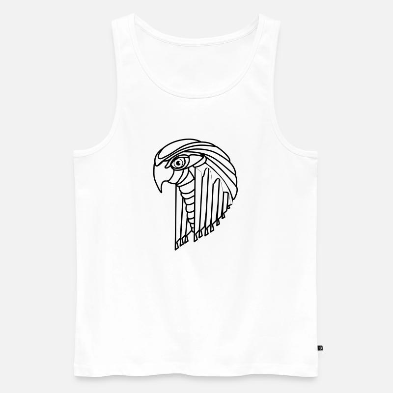 tecbird - Männer Premium Bio Tank Top - Weiß