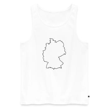 germany_design_1 - Men's Premium Organic Tank Top - white - Front - AI Model Male 178 light (178cm)