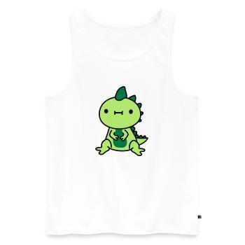 kleiner suesser kawaii - Männer Premium Bio Tank Top - Weiß - Vorne - AI Model Male 178 light (178cm)