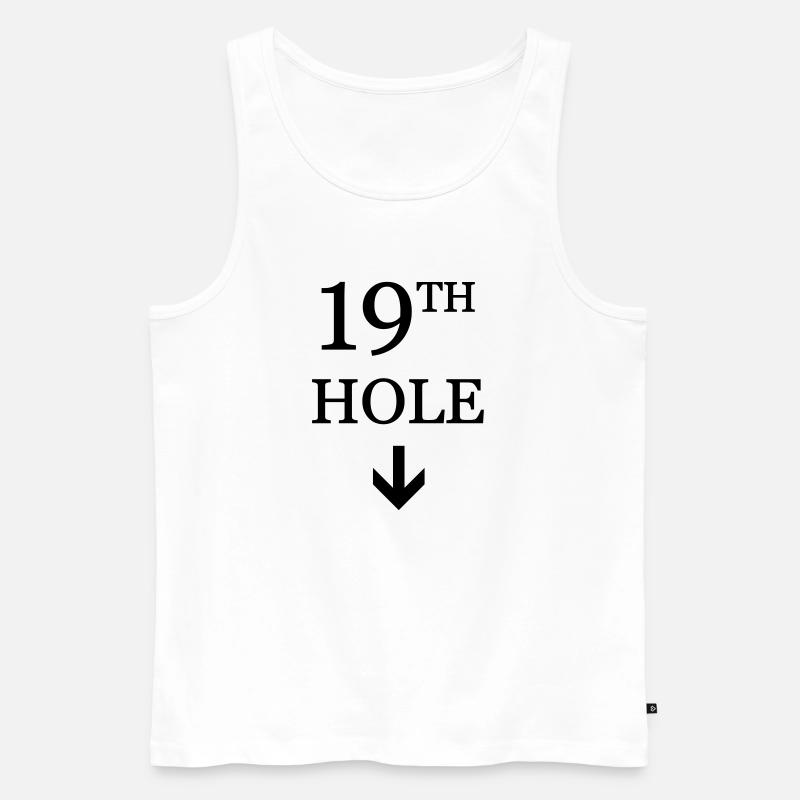 golf - Männer Premium Bio Tank Top - Weiß