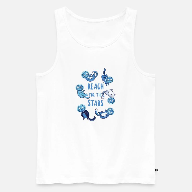 Katzen - Männer Premium Bio Tank Top - Weiß