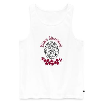 Chocolate Kisses - Men's Premium Organic Tank Top - white - Front - Michal (187cm)