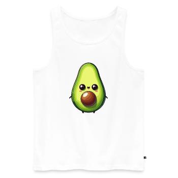 Süße Avocado cute avocado - Männer Premium Bio Tank Top - Weiß - Vorne - Michal (187cm)