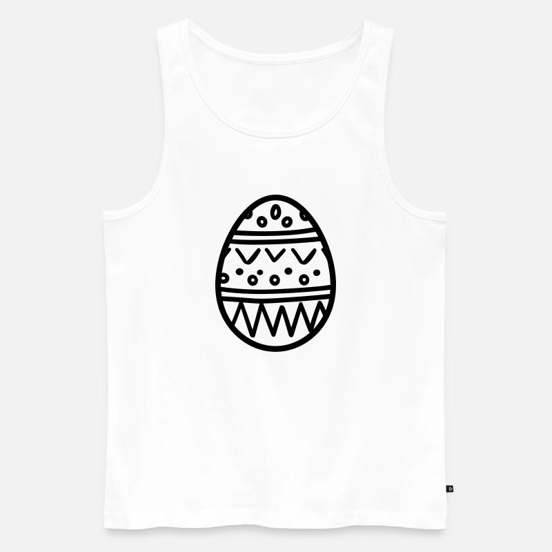 Osterei - Männer Premium Bio Tank Top - Weiß