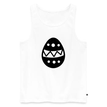 Easter Egg - Men's Premium Organic Tank Top - white - Front - AI Model Male 178 light (178cm)