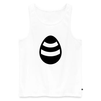Ei - Männer Premium Bio Tank Top - Weiß - Vorne - AI Model Male 178 light (178cm)