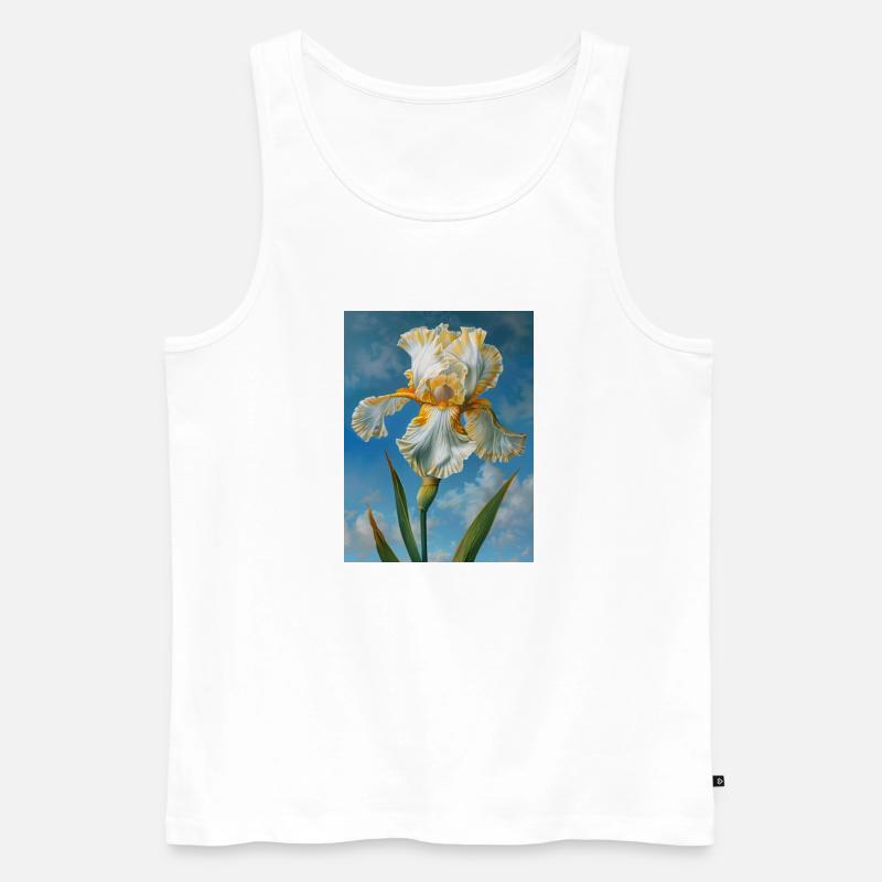 Iris FL 72 - Männer Premium Bio Tank Top - Weiß