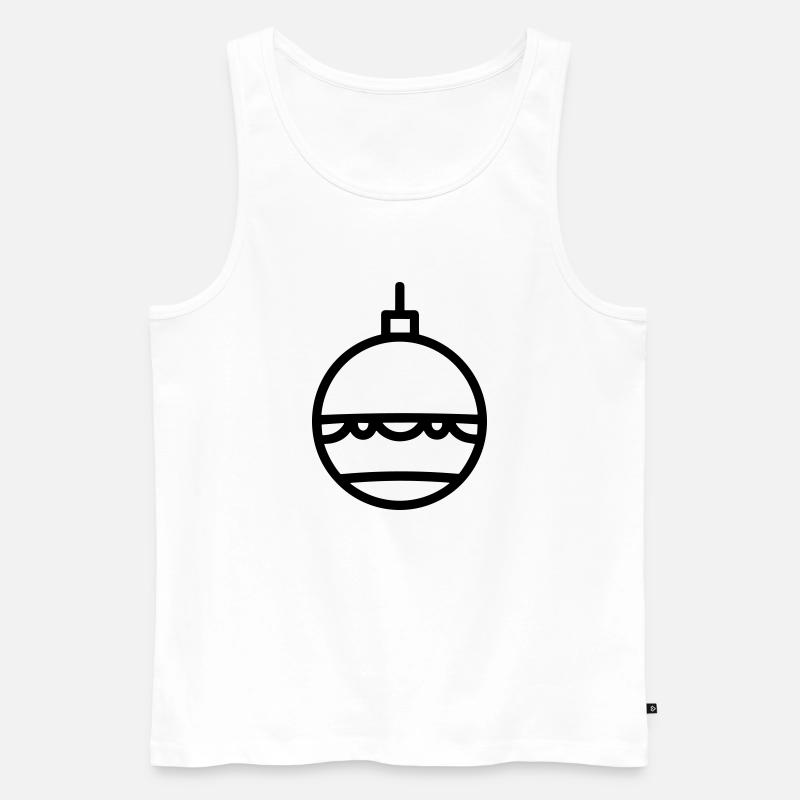 Weihnachtskugel - Männer Premium Bio Tank Top - Weiß