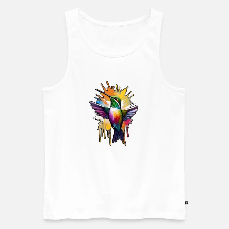 Vogel - Männer Premium Bio Tank Top - Weiß