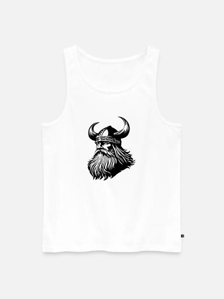 Viking Warrior Odin - Men's Premium Organic Tank Top - white