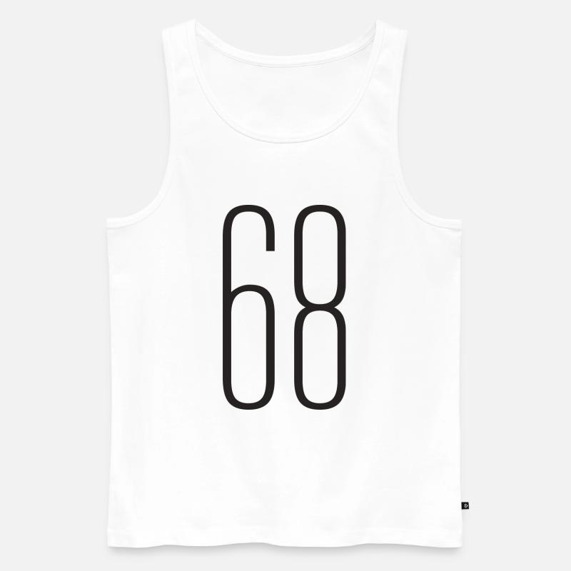 68 - Männer Premium Bio Tank Top - Weiß