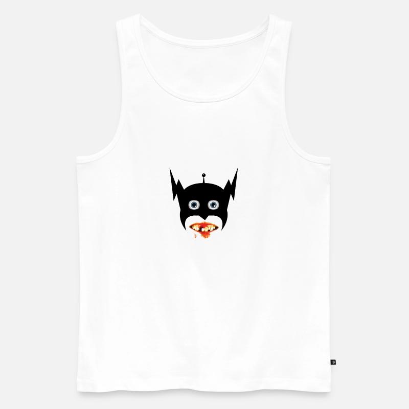Herr Lightning - Männer Premium Bio Tank Top - Weiß