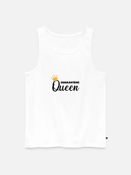 Quarantäne Queen - Männer Premium Bio Tank Top - Weiß