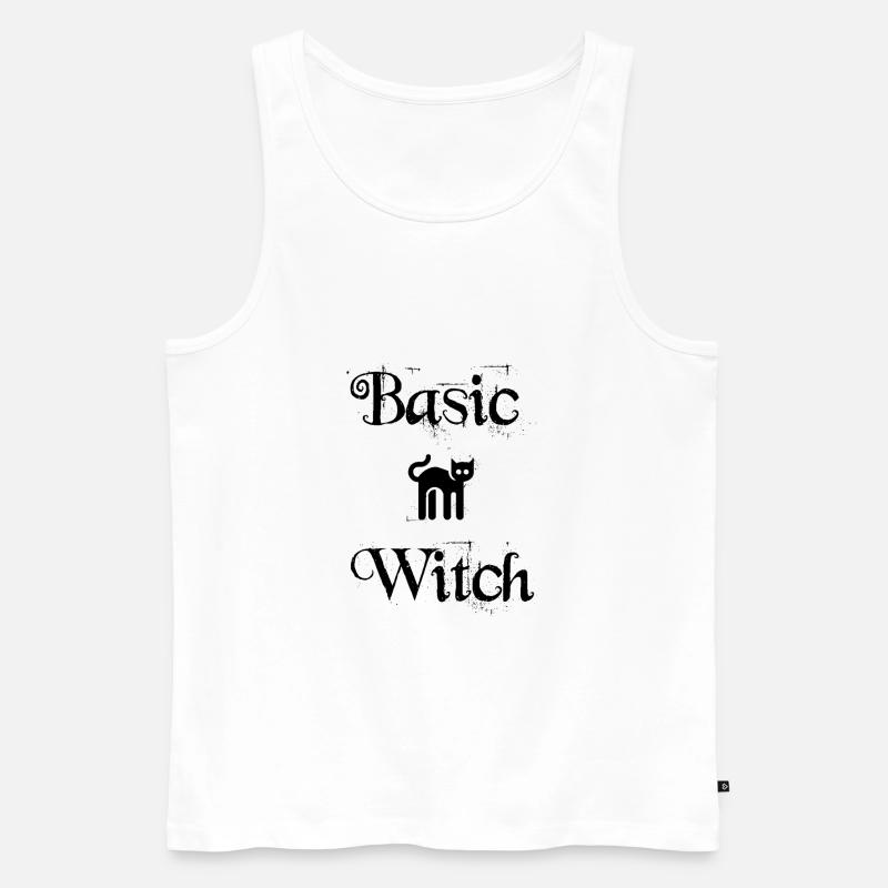 Basic Witch - Men's Premium Organic Tank Top - white