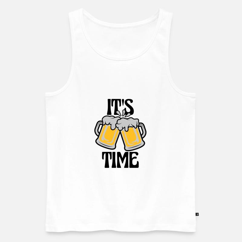 It s Bier - Männer Premium Bio Tank Top - Weiß