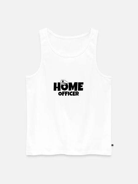 Home Officer - Men's Premium Organic Tank Top - white