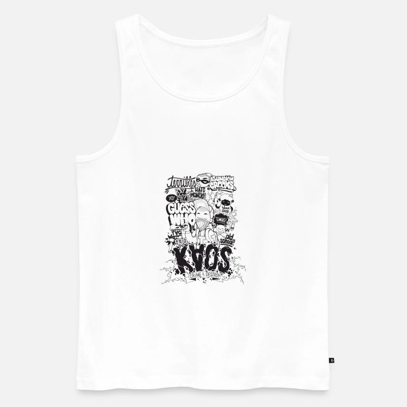 ChaosArtz - Männer Premium Bio Tank Top - Weiß