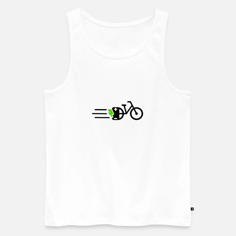 ebike e-bike ebike - Männer Premium Bio Tank Top - Weiß