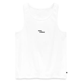 Ur Basic Be Diff - Männer Premium Bio Tank Top - Weiß - Vorne - Michal (187cm)