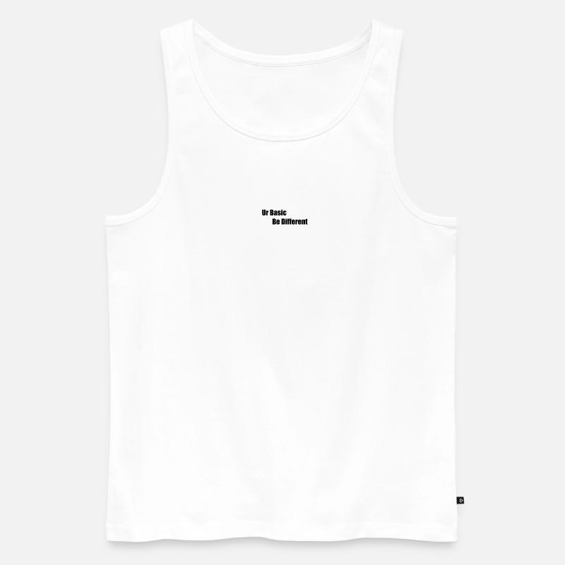 Ur Basic Be Diff - Männer Premium Bio Tank Top - Weiß