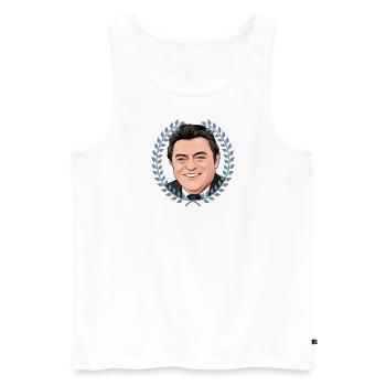 FJS // Illustration - Männer Premium Bio Tank Top - Weiß - Vorne - AI Model Male 178 light (178cm)