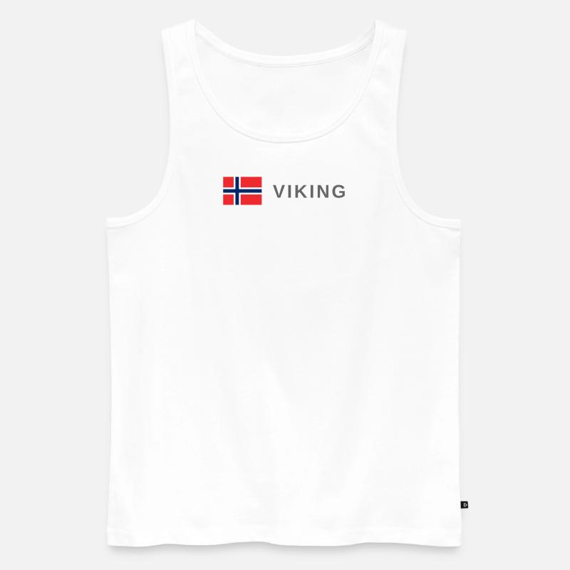 Wikinger - Männer Premium Bio Tank Top - Weiß
