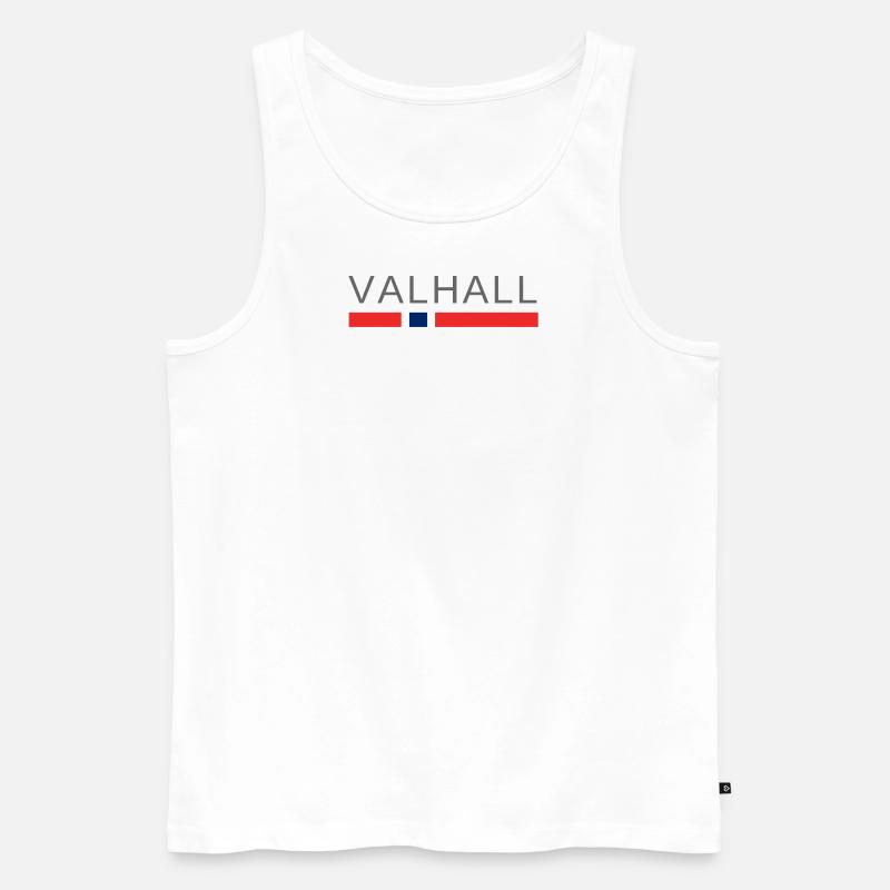Valhalla Norwegen - Männer Premium Bio Tank Top - Weiß