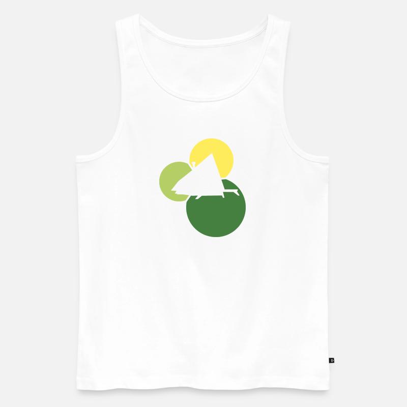 Camping Camping Modern - Männer Premium Bio Tank Top - Weiß
