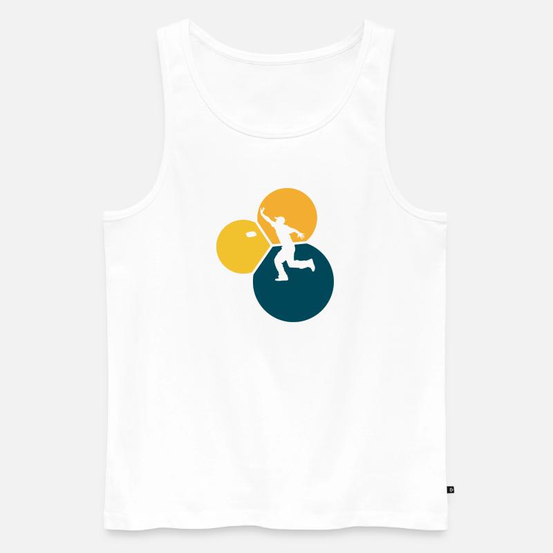 Turnier Säcke - Männer Premium Bio Tank Top - Weiß