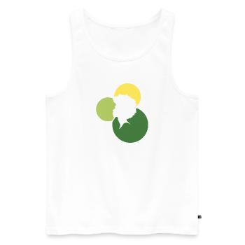 70s Soul - Männer Premium Bio Tank Top - Weiß - Vorne - Michal (187cm)