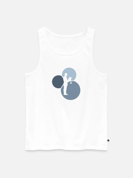 Recht Versicherung - Männer Premium Bio Tank Top - Weiß