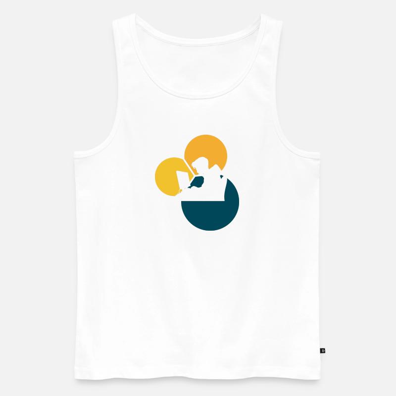 Hacker Computerfreak - Männer Premium Bio Tank Top - Weiß