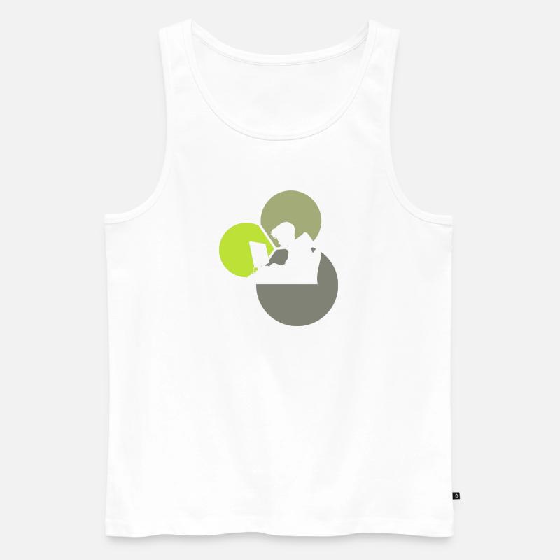Informatik Computerfreak Hacken - Männer Premium Bio Tank Top - Weiß