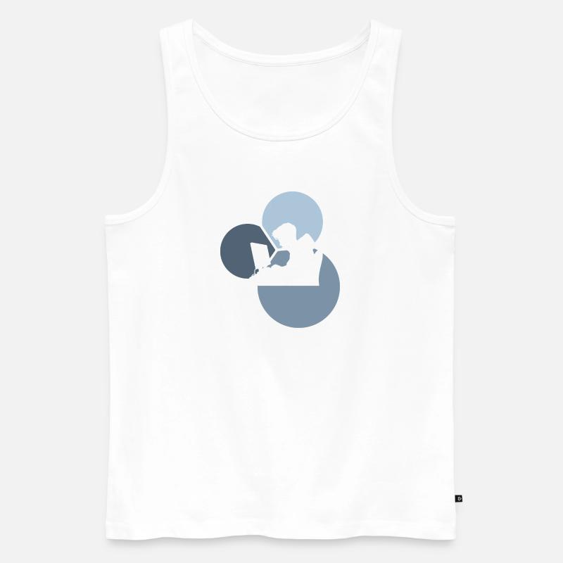 Hacker Informatik Student - Männer Premium Bio Tank Top - Weiß